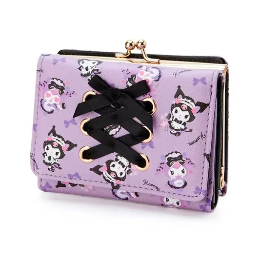 Hello Kitty Coin Purse Creative Small Wallet Wholesale Mini Purses My Melody Kuromi Keychain Wallet  Purse Kawaii Clutch