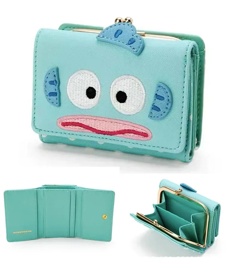 Hello Kitty Coin Purse Creative Small Wallet Wholesale Mini Purses My Melody Kuromi Keychain Wallet  Purse Kawaii Clutch