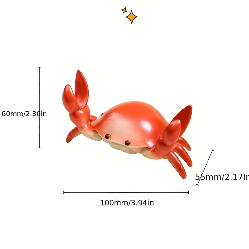 Very Creative Desktop Crab-Shaped Stand for Glasses, Pencils, and Mobile Phones; a Decorative Item for Closets, Bookshelves, and Entryways; a Birthday or Housewarming Gift