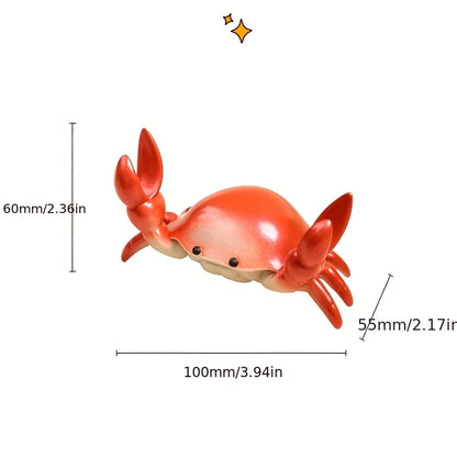 Very Creative Desktop Crab-Shaped Stand for Glasses, Pencils, and Mobile Phones; a Decorative Item for Closets, Bookshelves, and Entryways; a Birthday or Housewarming Gift