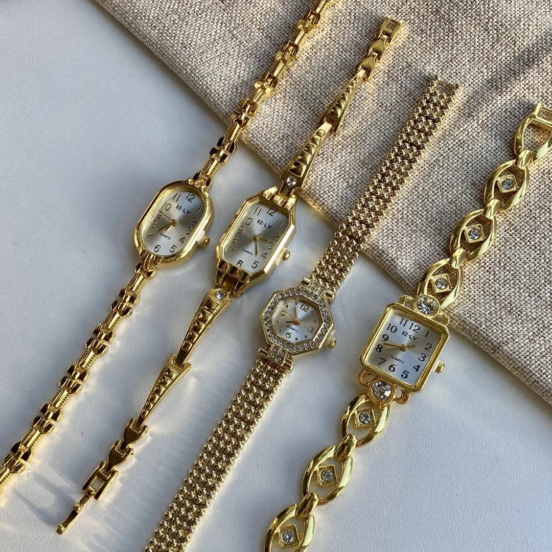 Women Watches Top Brand Luxury Wristwatches Ladies Fashion Gold Bracelet Watch Female Elegant Clock Women Montre Femme