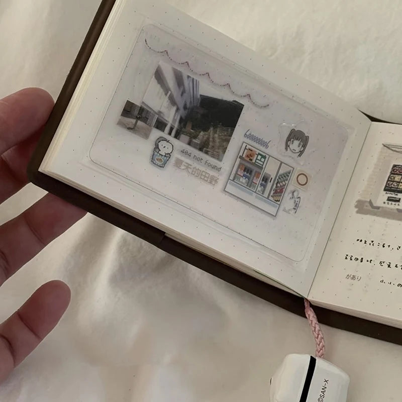 Hot Sale Brown Pocket Book Japanese Style Ins Niche Simple Portable Mini Notebook Diary