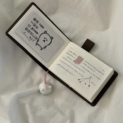 Hot Sale Brown Pocket Book Japanese Style Ins Niche Simple Portable Mini Notebook Diary