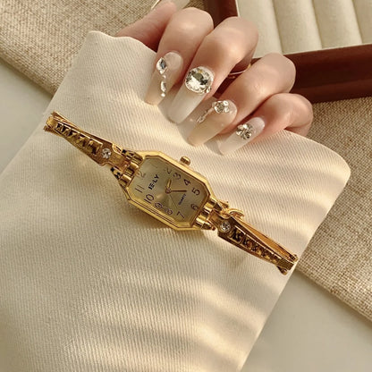 Women Watches Top Brand Luxury Wristwatches Ladies Fashion Gold Bracelet Watch Female Elegant Clock Women Montre Femme