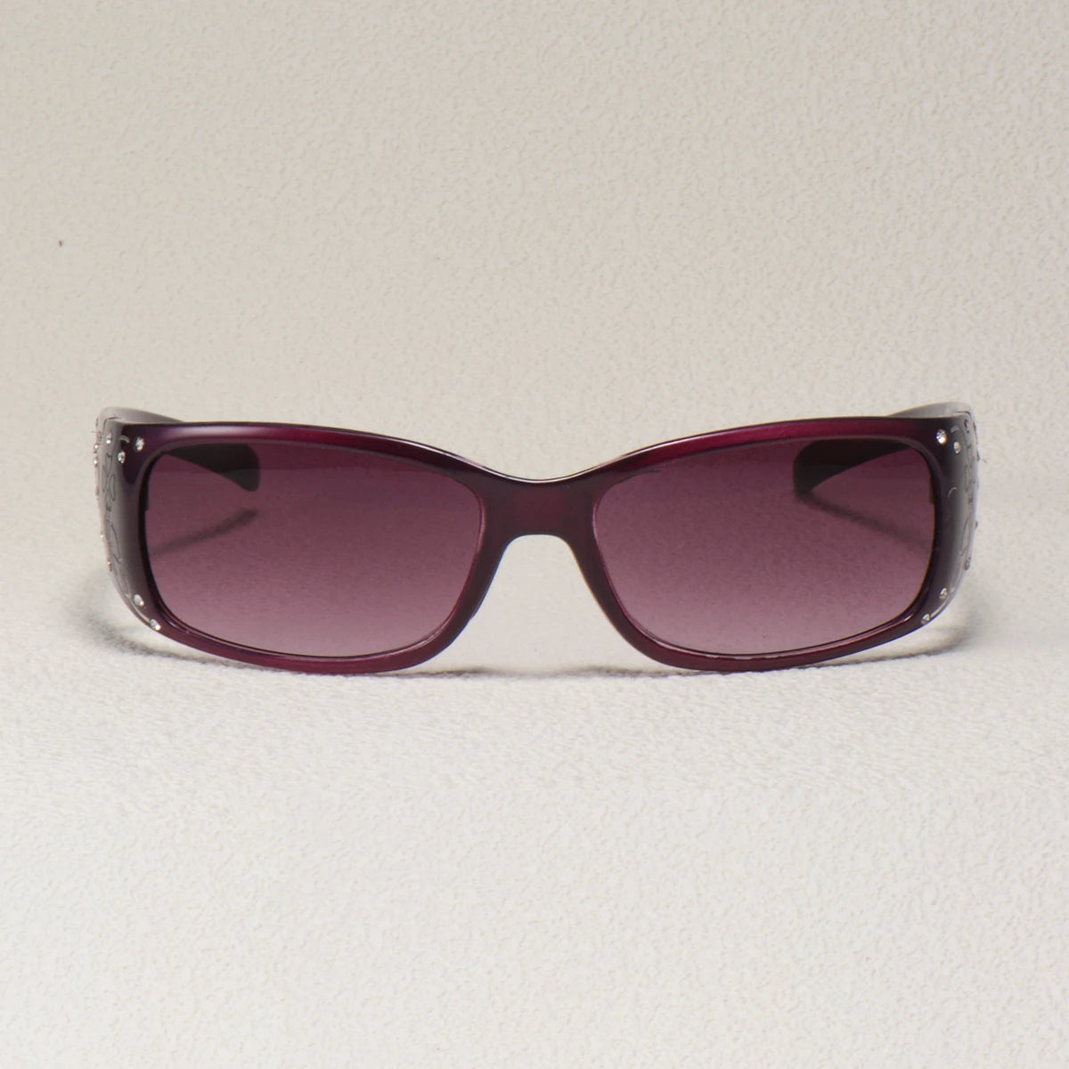 Pattern Decoration Diamond-Encrusted Square Frame Sunglasses Retro Style Daily Classic Fashion Ladies Vacation Travel Glasses