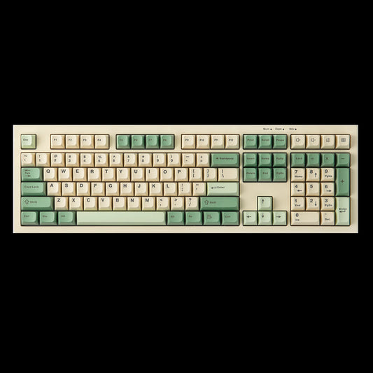 S102 100% Full Size Layout Wired Only Membrane Gaming Silent Keyboard with Number Pad & RGB Backlight for Pc/Game/Office