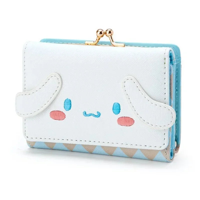 Hello Kitty Coin Purse Creative Small Wallet Wholesale Mini Purses My Melody Kuromi Keychain Wallet  Purse Kawaii Clutch