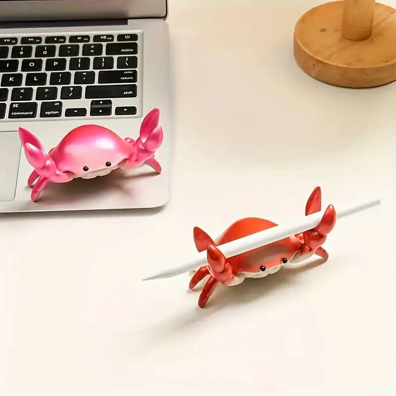 Very Creative Desktop Crab-Shaped Stand for Glasses, Pencils, and Mobile Phones; a Decorative Item for Closets, Bookshelves, and Entryways; a Birthday or Housewarming Gift